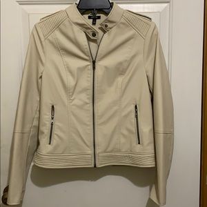 Apartment 9 Imitation Leather Jacket Cream